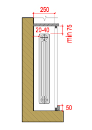 Эффективность установки радиатора отопления в нише
